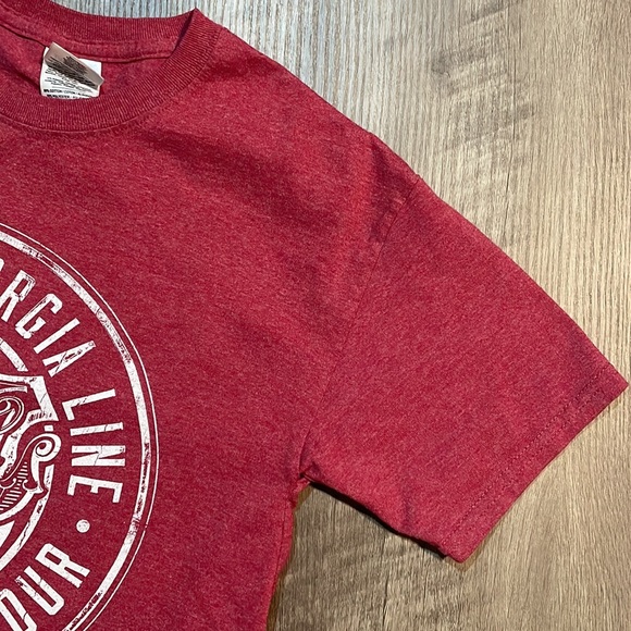 Men Florida Georgia Line Short Sleeve Red Shirt Medium - Picture 3 of 5